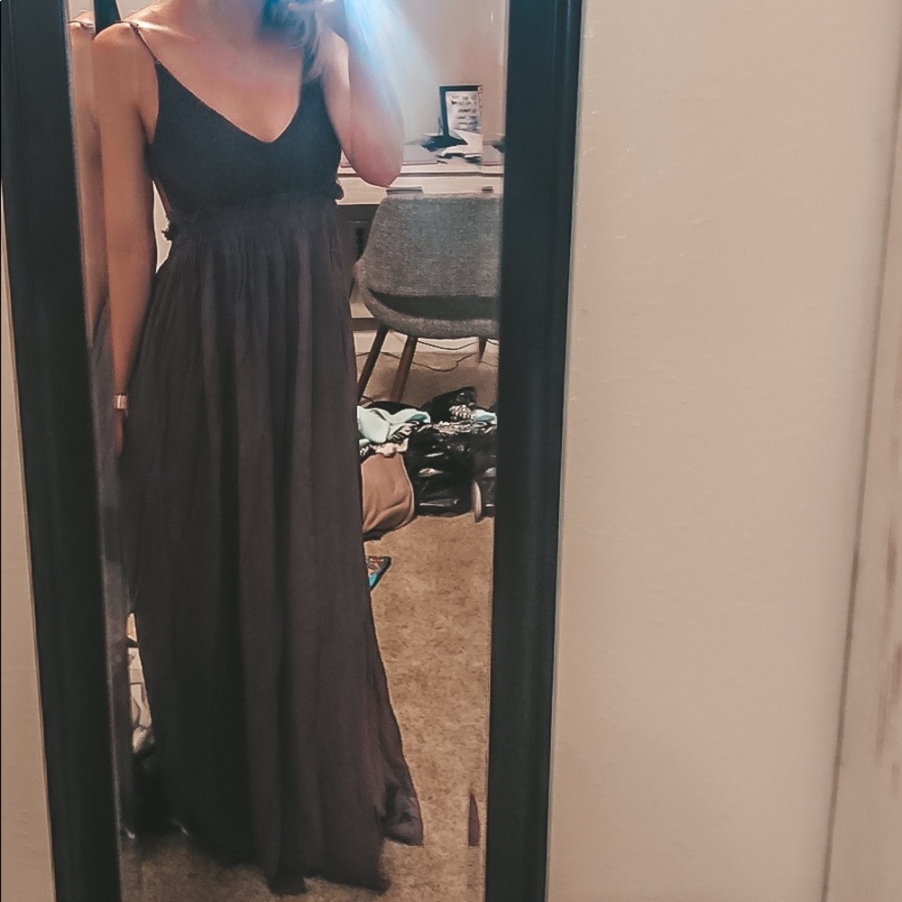 Gray Maxi dress